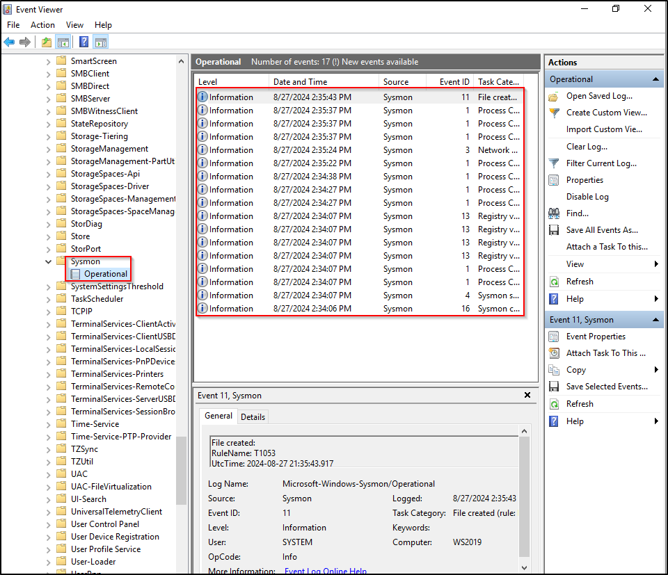 sysmon install configuration step 22