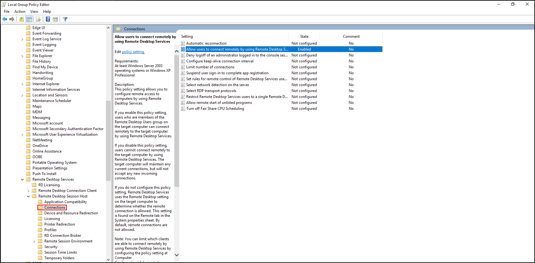 windows forwarder configuration step 25