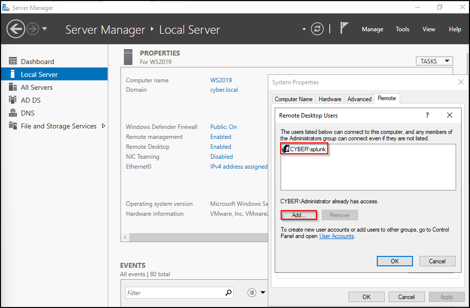 windows forwarder configuration step 27