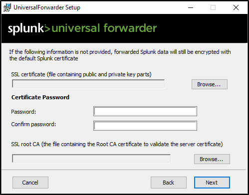 windows forwarder configuration step 31