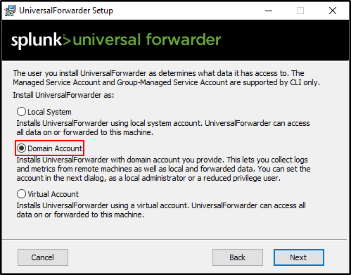 windows forwarder configuration step 32