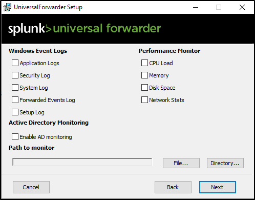 windows forwarder configuration step 35