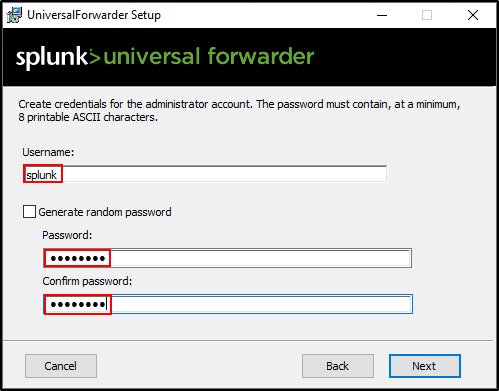 windows forwarder configuration step 36