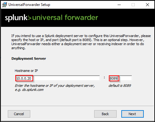 windows forwarder configuration step 37