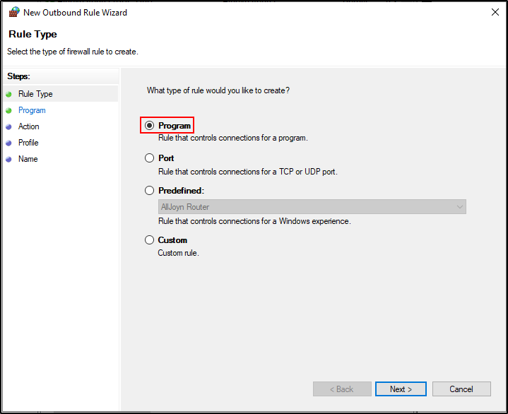 windows forwarder configuration step 40